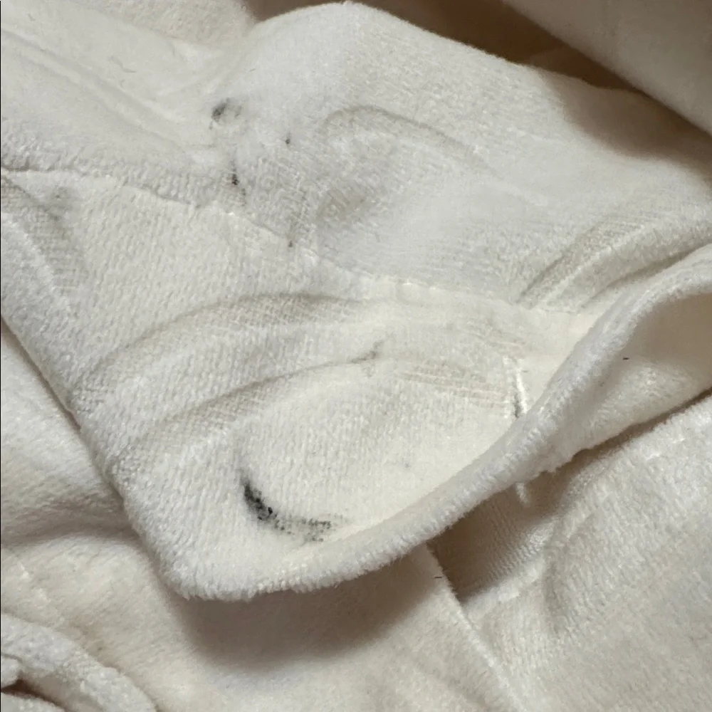 Threshold Cream Velvet Textured Scallop Standard Ivory Soft Shower Curtain